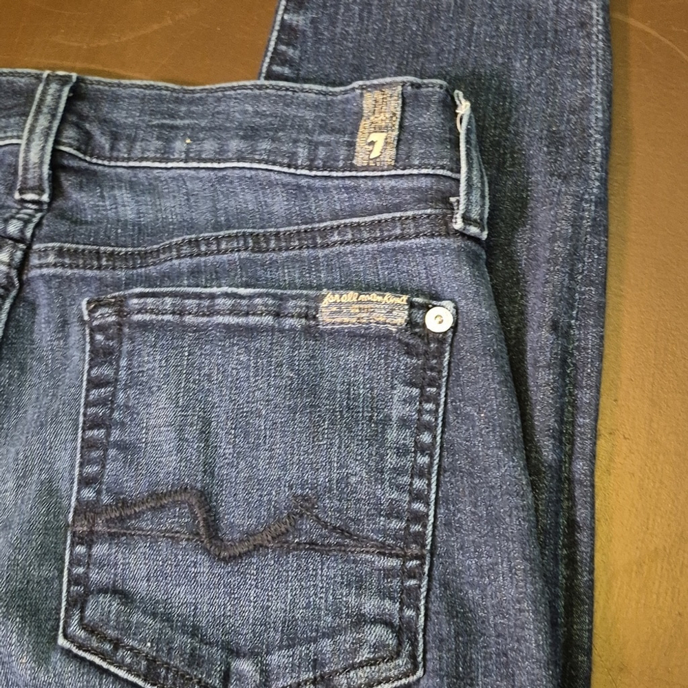 Seven For All Mankind Womens Skinny Jeans Sz.29".(#1585) Med Wash. - Picture 6 of 15
